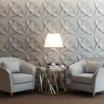 Innovative Flower Circle 3D PVC Wall Panel by Luminhabitat for Contemporary Decor