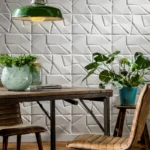 Dynamic and Textured Liam 3D PVC Wall Panel by Luminhabitat for Modern Interiors